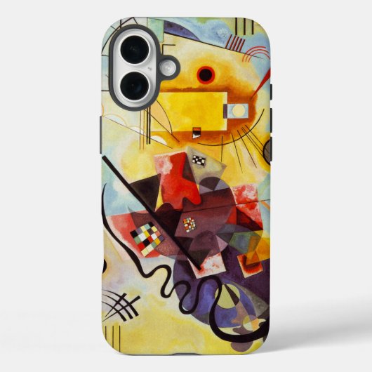 Coques Case-Mate iPhone Kandinsky jaune bleu (Verso)