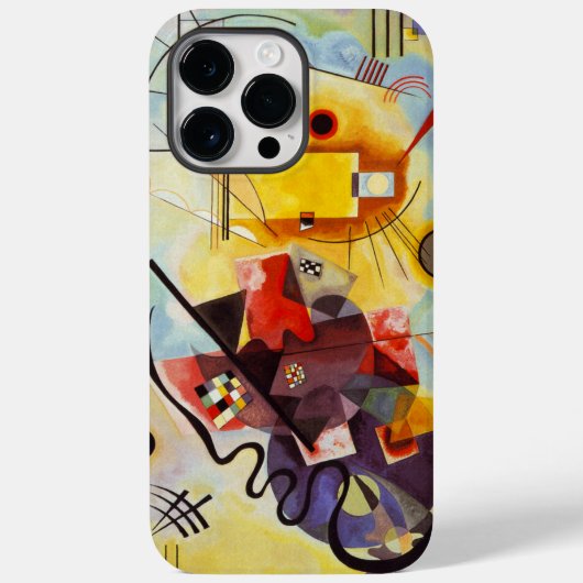 Coques Case-Mate iPhone Kandinsky Jaune Rouge Bleu Abstrait Art (Verso)