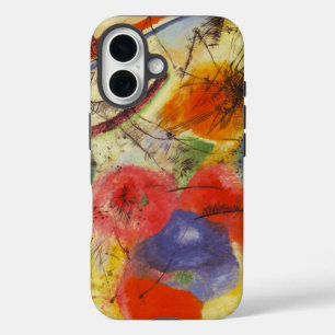 Coques iPhone 16 Kandinsky Noir frappe la peinture Abstraite