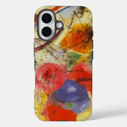Coques Case-Mate iPhone Kandinsky Noir frappe la peinture Abstraite (Verso)