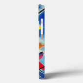 Coques Case-Mate iPhone Kandinsky - Peinture Bleue, (Verso / Gauche)