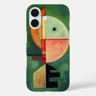 Coques iPhone 16 Kandinsky vers le haut Abstrait peinture verte