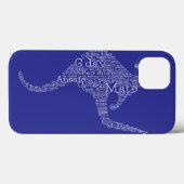 Coques Case-Mate iPhone Kangourou en argot australien (Verso (horizontal))