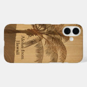 Coques Case-Mate iPhone Kapaa Sunset Hawaii Faux Koa Wood (Verso (horizontal))