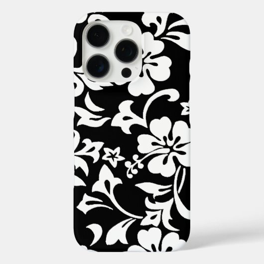 Coques Case-Mate iPhone Kapalua Pareau Hawaii Hibiscus Noir (Verso)