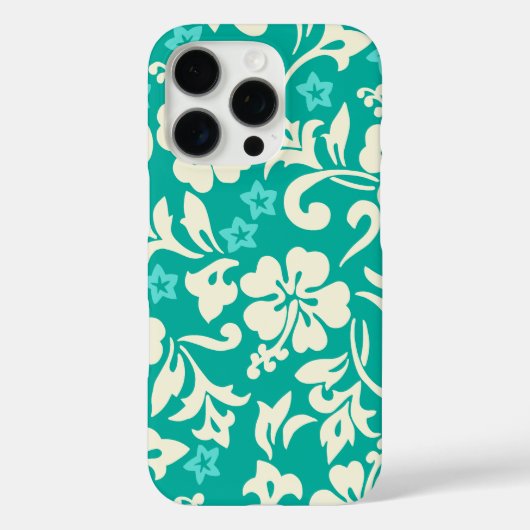 Coques Case-Mate iPhone Kapalua Pareau Hawaii Hibiscus Vert (Verso)