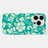 Coques Case-Mate iPhone Kapalua Pareau Hawaii Hibiscus Vert (Verso (horizontal))