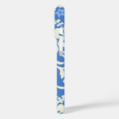 Coques Case-Mate iPhone Kapalua Pareau Hawaiian Hibiscus Périwinkle bleu (Verso / Gauche)