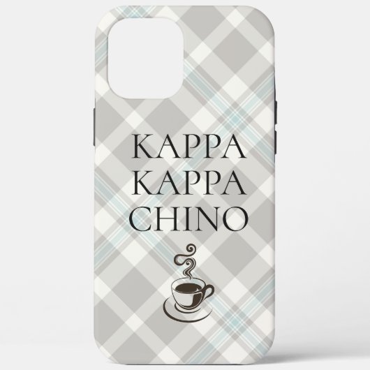 Coques Case-Mate iPhone Kappa Kappa Chino Funny Coffee Lover Coque-Mate iP (Verso)