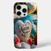 Coques Case-Mate iPhone Karen's Heart stone River Sunset (Verso)