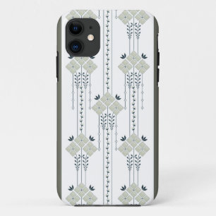 Case-Mate iPhone Case Karo fleurs et boucles motif