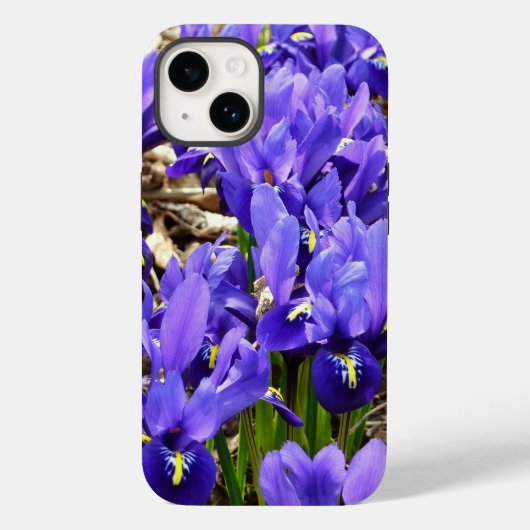 Coques Case-Mate iPhone Katherine Hodgkin Irises Printemps Violet Floral (Verso)