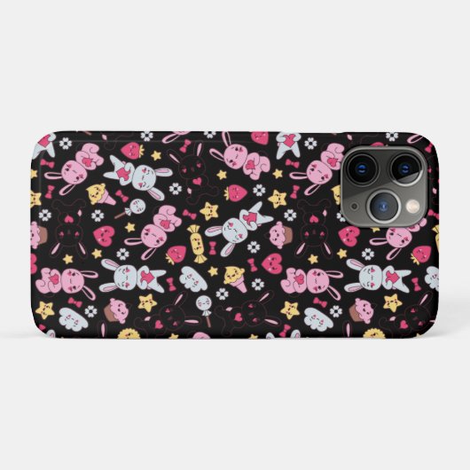 Coques Case-Mate iPhone Kawaii Bunny Motif (Dos (Horizontal))