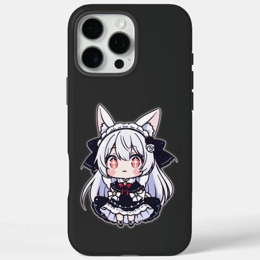 Coques Case-Mate iPhone Kawaii Chibi Neko gothique Lolita (Verso)