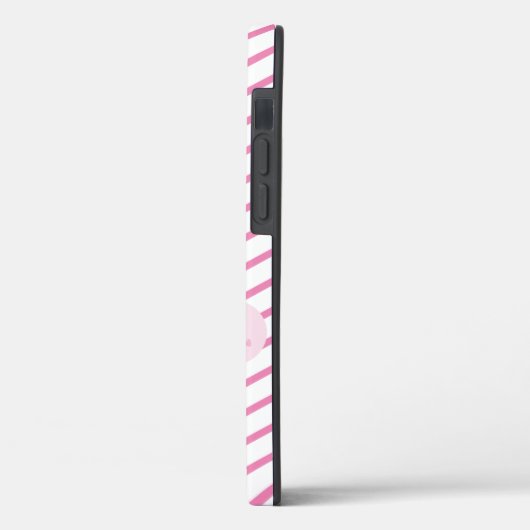 Coques Case-Mate iPhone Kawaii Cupcake Love Rose Turquoise Stripe mignonne (Verso / Gauche)