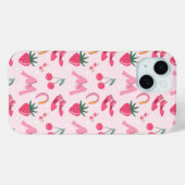 Coques Case-Mate iPhone Kawaii Hand-drawn Girly Things Seamless Pattern (Verso (horizontal))