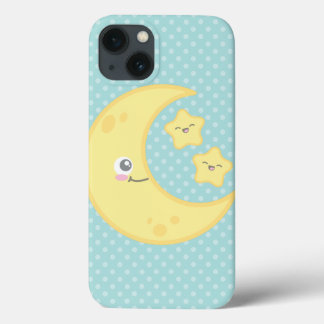 Etui iPhone 13 Kawaii Moon et Stars iPad Air Case