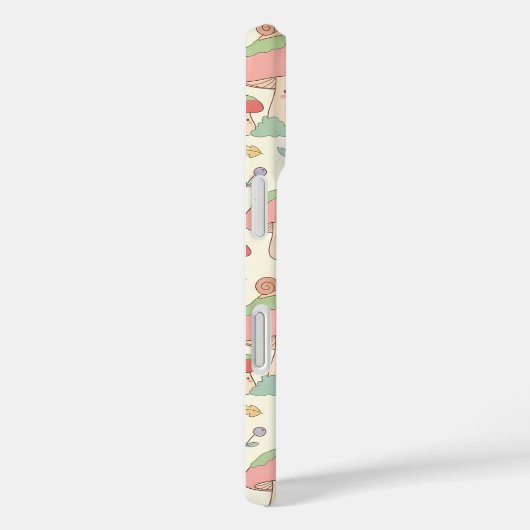 Coques Case-Mate iPhone Kawaii Mushroom Snail Pattern Phone Case (Verso / Droite)