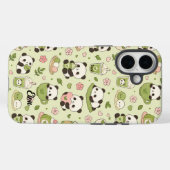 Coques Case-Mate iPhone Kawaii Panda Matcha Pattern Phone Case (Verso (horizontal))