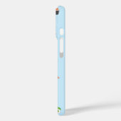 Coques Case-Mate iPhone Kawaii personnalisé, illustration sushi bleu migno (Verso / Gauche)