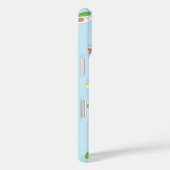 Coques Case-Mate iPhone Kawaii personnalisé, illustration sushi bleu migno (Verso / Droite)