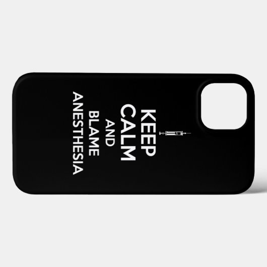 Coques Case-Mate iPhone Keep Calm And Blame Anesthesia Print (Verso (horizontal))