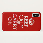 Coques Case-Mate iPhone Keep Calm and Carry (Dos (Horizontal))