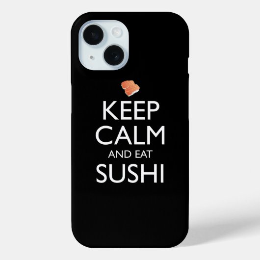 Coques Case-Mate iPhone Keep Calm And Eat Sushi (Verso)