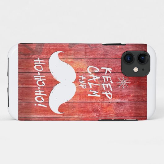 Coques Case-Mate iPhone Keep calm and Ho-ho (Dos (Horizontal))