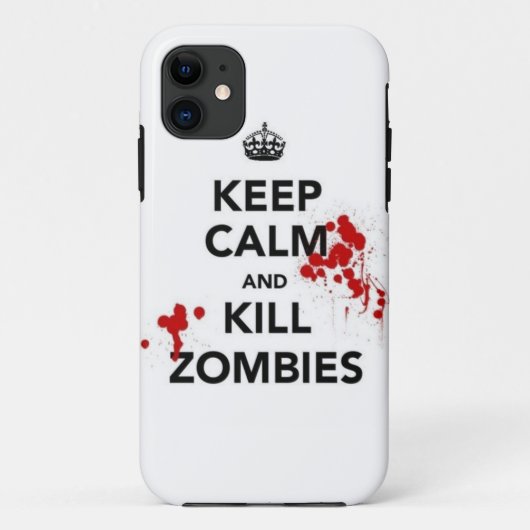 Coques Case-Mate iPhone keep calm and kill zombies (Dos)