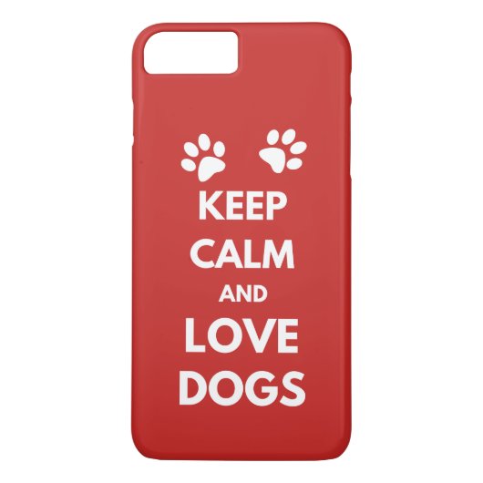 Coques Case-Mate iPhone Keep calm and love dogs (Dos)