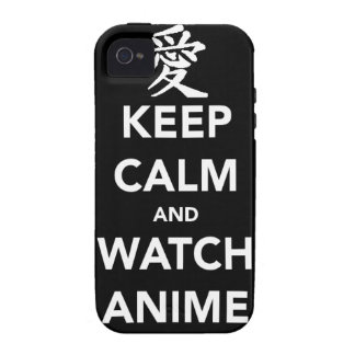 Coque iPhone 4 Keep Calm and Watch Anime