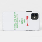 Coques Case-Mate iPhone Keep Calm Let Rudolph Guide Sleigh (Dos (Horizontal))