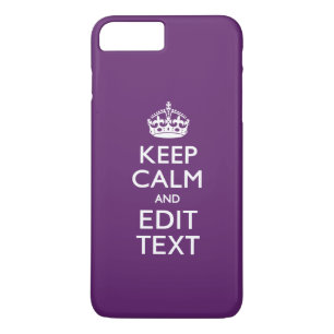 Coque iPhone 8 Plus/7 Plus KEEP CALM PERSONNALISÉ ET Éditer du texte sur viol