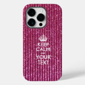 Coques Case-Mate iPhone KEEP CALM personnalisé et votre texte (Verso)