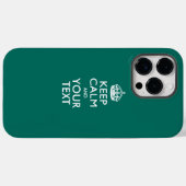 Coques Case-Mate iPhone KEEP CALM personnalisé et votre texte (Verso (horizontal))