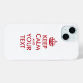 Coques Case-Mate iPhone KEEP CALM personnalisé et votre texte (Verso (horizontal))