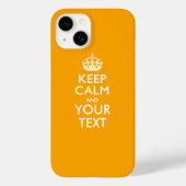 Coques Case-Mate iPhone KEEP CALM personnalisé et votre texte (Verso)