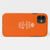 Coques Case-Mate iPhone KEEP CALM personnalisé et votre texte (Dos (Horizontal))