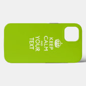 Coques Case-Mate iPhone KEEP CALM personnalisé et votre texte (Verso (horizontal))