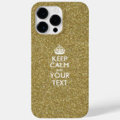 Coques Case-Mate iPhone KEEP CALM personnalisé et votre texte (Verso)