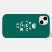 Coques Case-Mate iPhone KEEP CALM personnalisé et votre texte (Verso (horizontal))