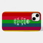 Coques Case-Mate iPhone KEEP CALM personnalisé et votre texte (Verso (horizontal))