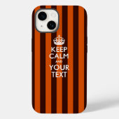 Coques Case-Mate iPhone KEEP CALM personnalisé et votre texte (Verso)