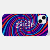 Coques Case-Mate iPhone KEEP CALM personnalisé et votre texte (Verso (horizontal))