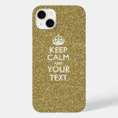 Coques Case-Mate iPhone KEEP CALM personnalisé et votre texte (Verso)