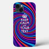 Coques Case-Mate iPhone KEEP CALM personnalisé et votre texte (Verso)