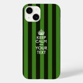 Coques Case-Mate iPhone KEEP CALM personnalisé et votre texte (Verso)