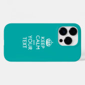 Coques Case-Mate iPhone KEEP CALM personnalisé et votre texte (Verso (horizontal))