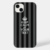Coques Case-Mate iPhone KEEP CALM personnalisé et votre texte (Verso)